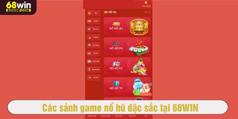 68WIN hợp tác với nhiều nhà phát triển game hàng đầu