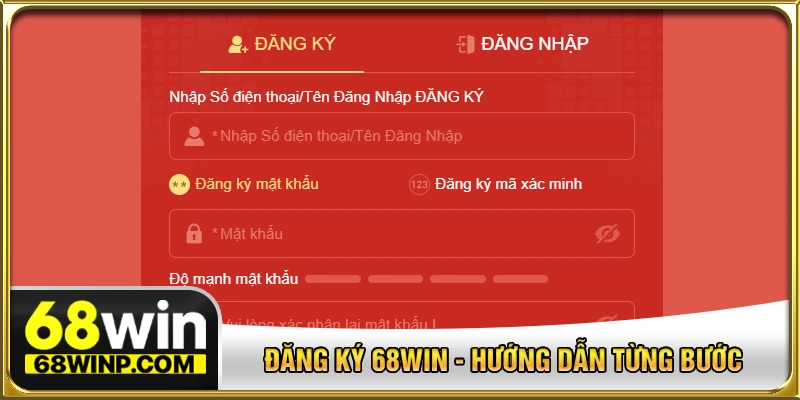 đăng ký 68WIN