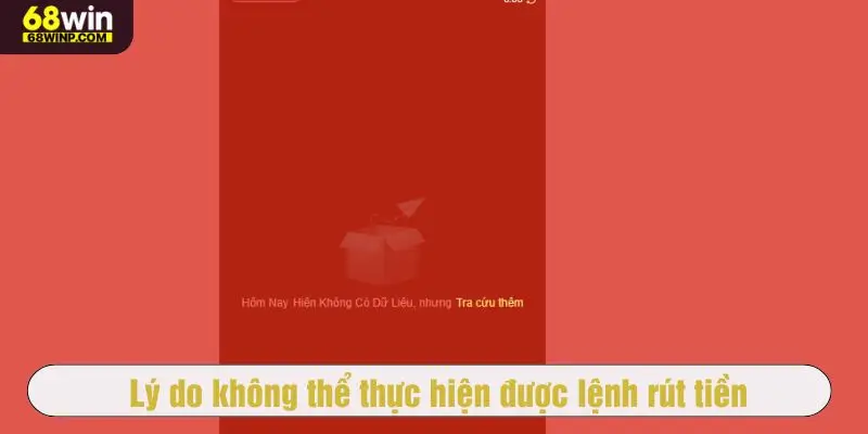 Những lý do không thực hiện giao dịch được